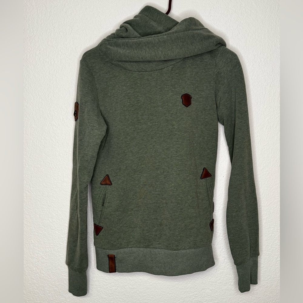 Olive Green Women's Hooded Sweatshirt